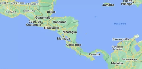Mapa de Centroamérica