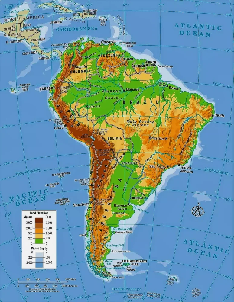 South America Map