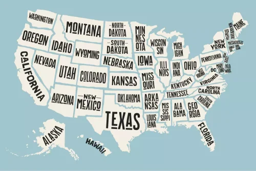 Mapa Estados Unidos