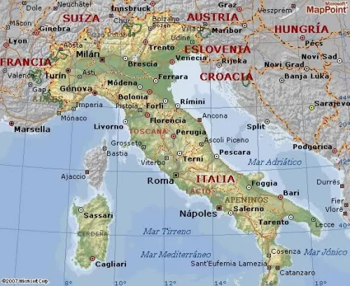 Mapa de Italia Físico y Político con Regiones, Provincias y Ciudades [Actualizado]