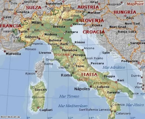 Mapa Italia