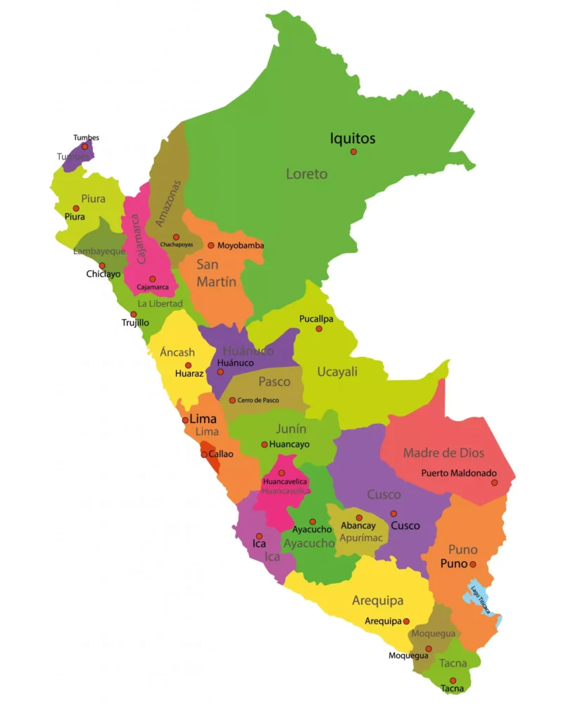 Mapa del Perú