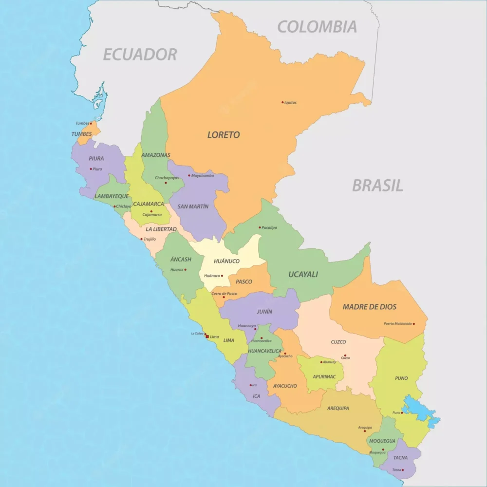 Mapa Político del Perú