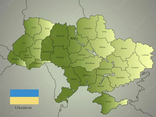 Mapa de Ucrania Completo con sus Fronteras [Actualizado]