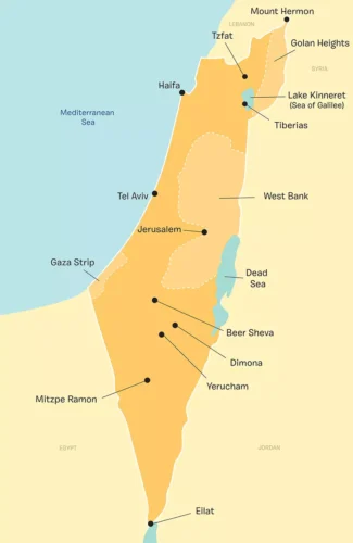 Mapa de Israel