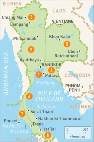 Tailandia Map