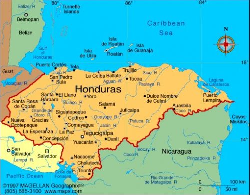 Mapa de Honduras Completo: Mapa Político y sus Departamentos [Actualizado]
