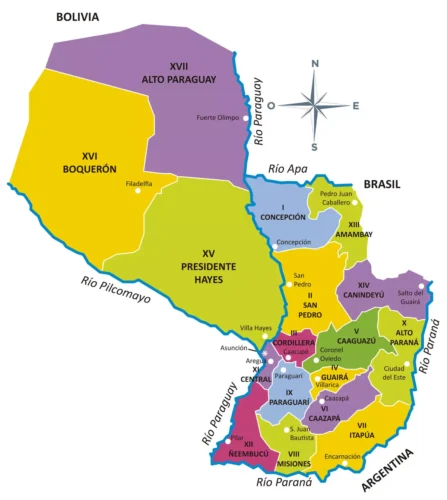 Mapa Paraguay