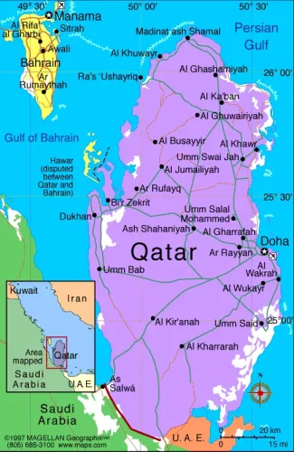 Qatar Mapa