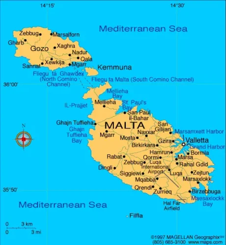 Malta Mapa