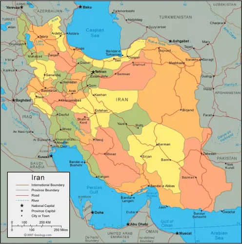 Mapas de Irán