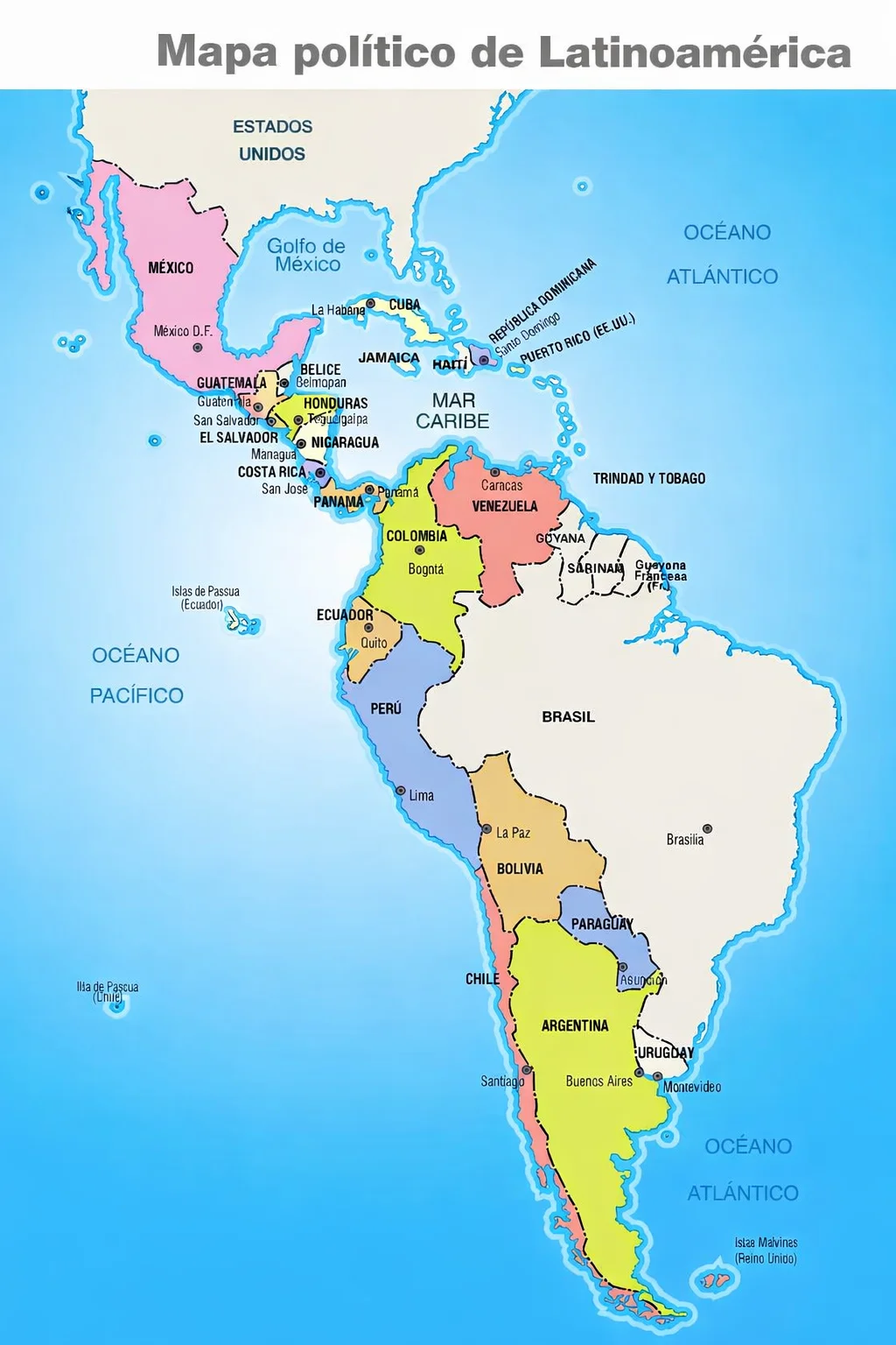 Mapa Latinoamérica