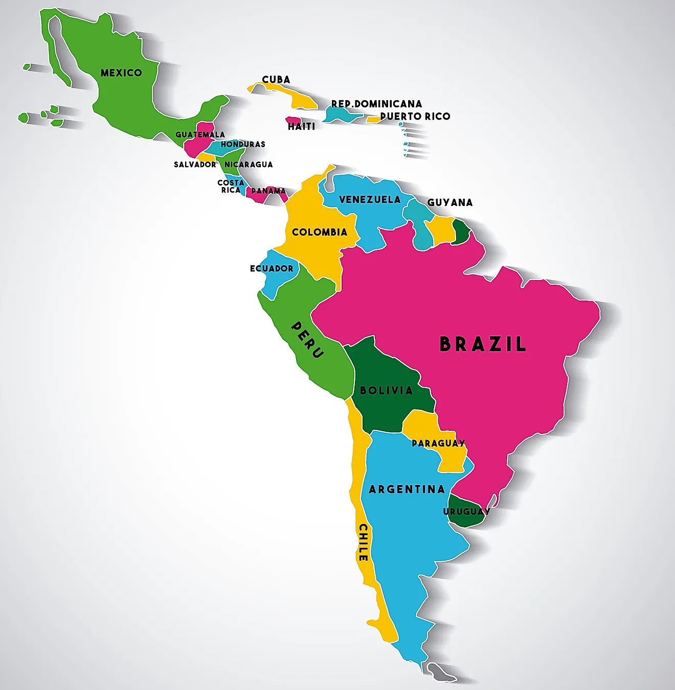 Mapa de Latinoamérica