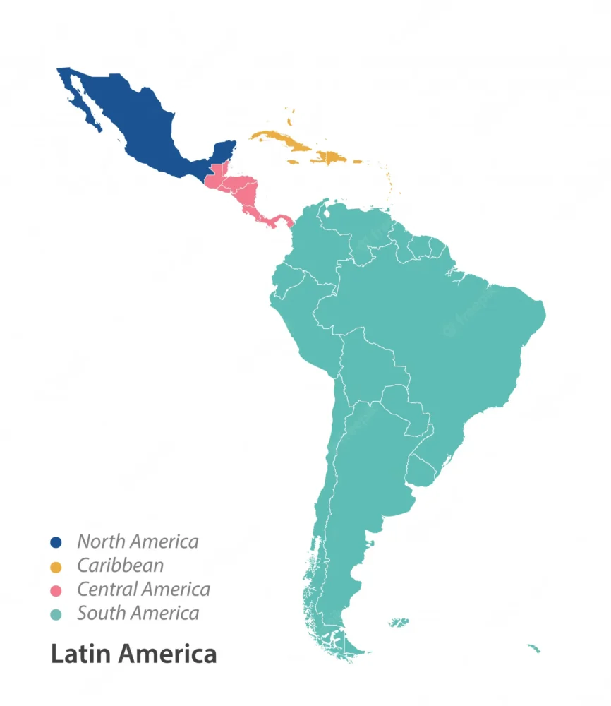 Mapa de Latinoamérica