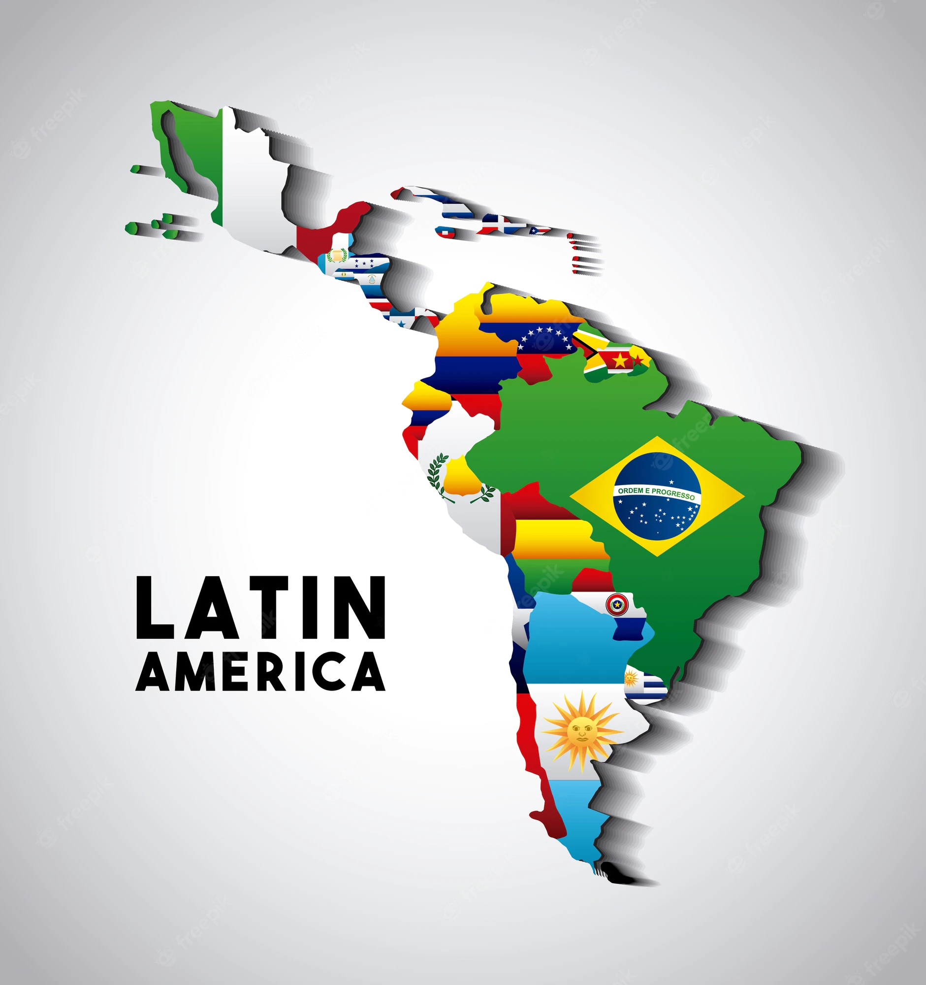 Latino América Mapa