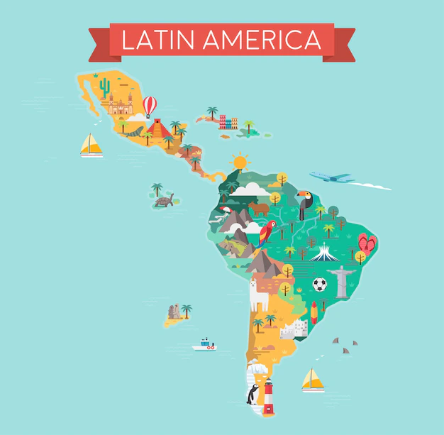 Latinoamérica Mapas