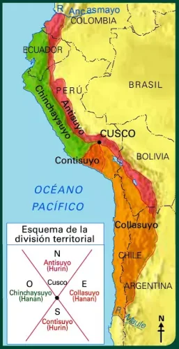 Mapa del Tahuantinsuyo