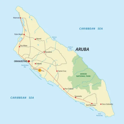 Aruba Mapa