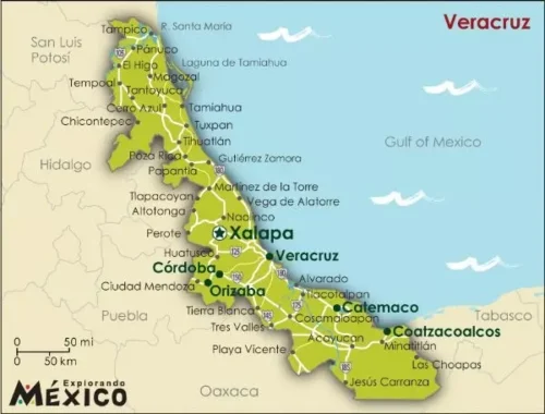 Mapa de Veracruz